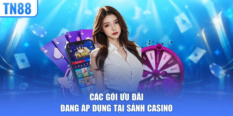 Các gói ưu đãi đang áp dụng tại sảnh casino